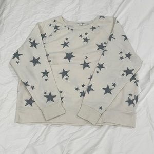 White and grey Star sweatshirt